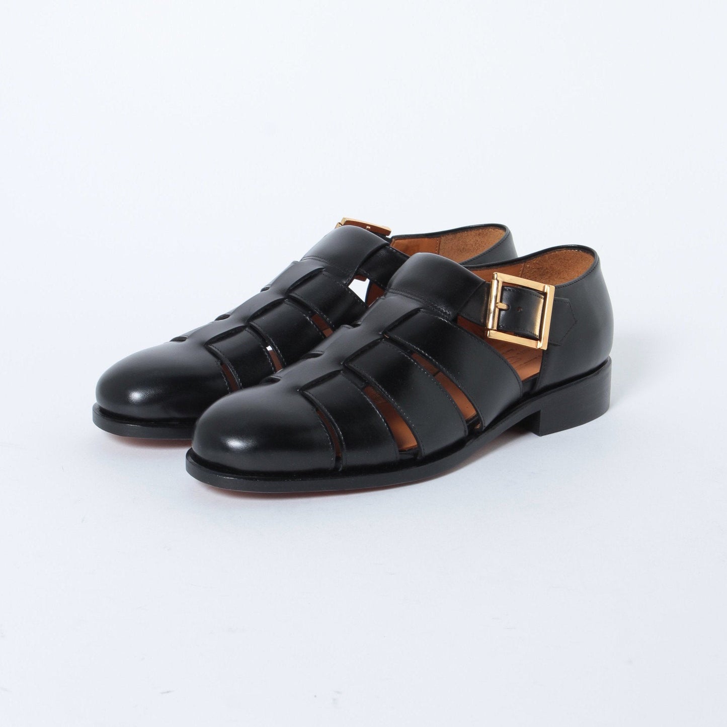 98850 / CALF / BLACK / LEATHR SOLE / UK3.5(22.5cm)