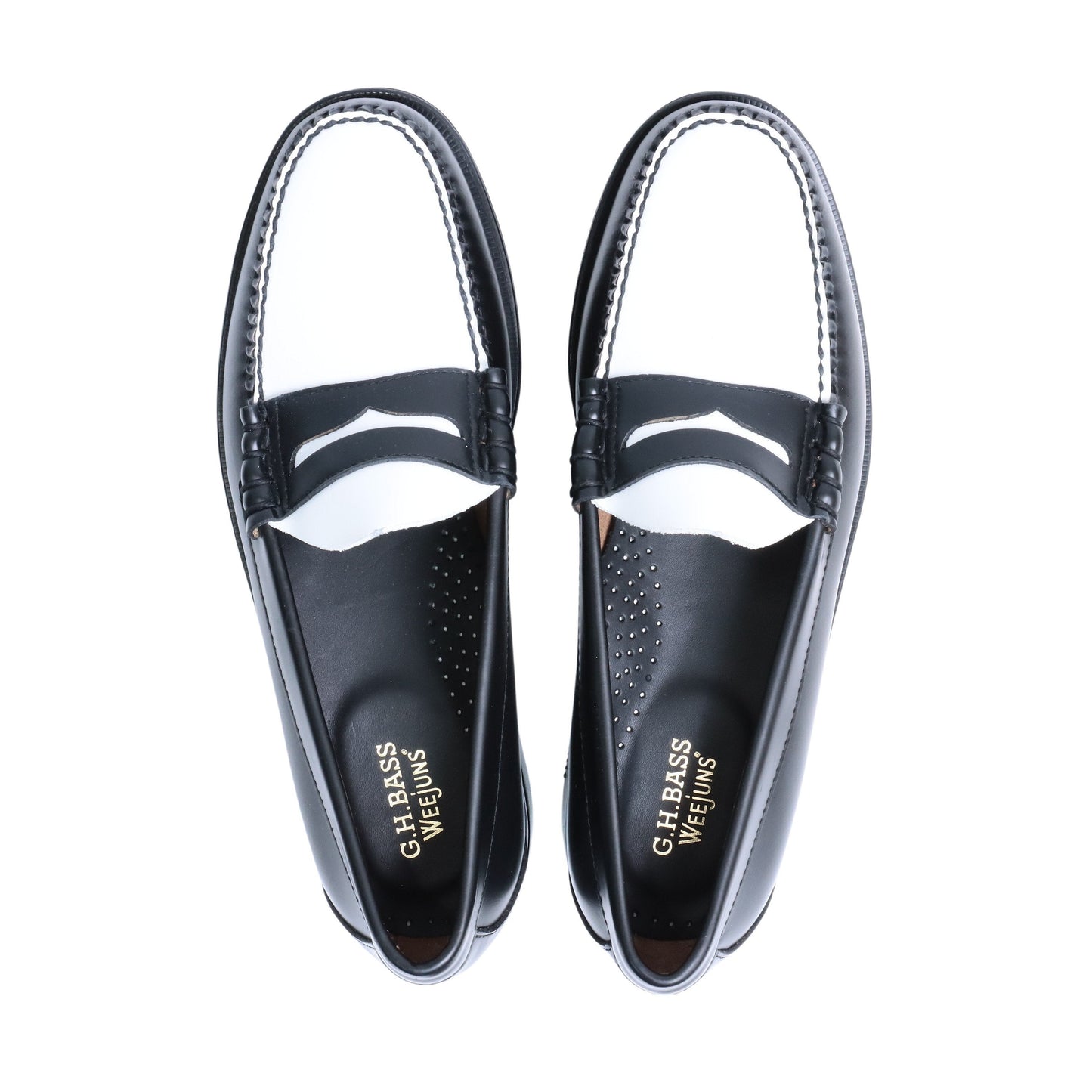 BA11010H / LTHR / BLACK/WHITE / LEATHER SOLE / US9.5(27.5cm)