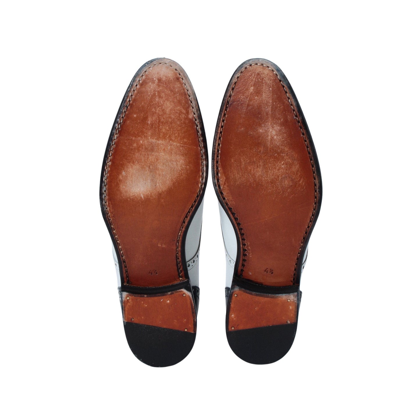 98736 / CALF / NAVY/WHITE / LEATHER SOLE / UK4.5(23.5cm)