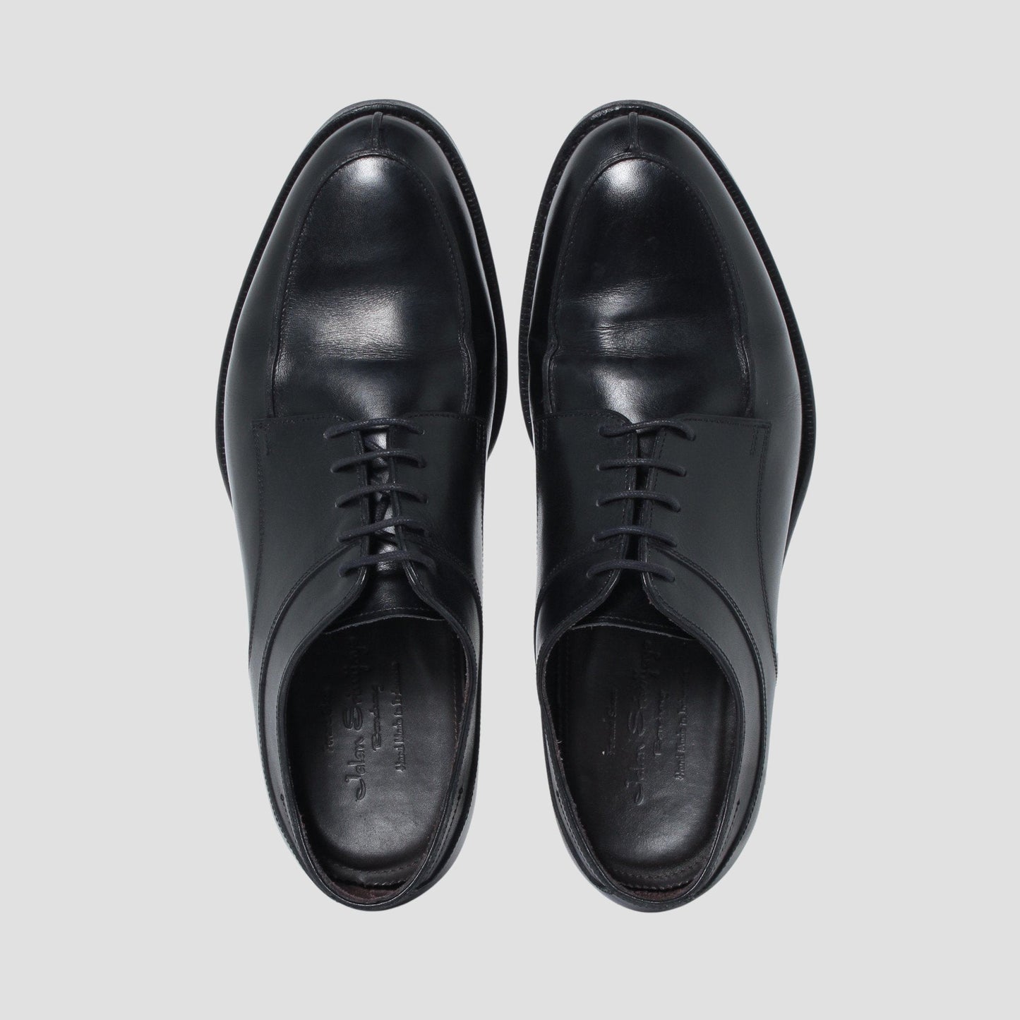 98809 / CALF LEATHER / BLACK / RUBBER SOLE / UK8.0(26.5cm)