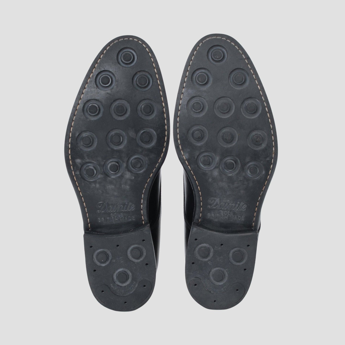 98809 / CALF LEATHER / BLACK / RUBBER SOLE / UK8.0(26.5cm)