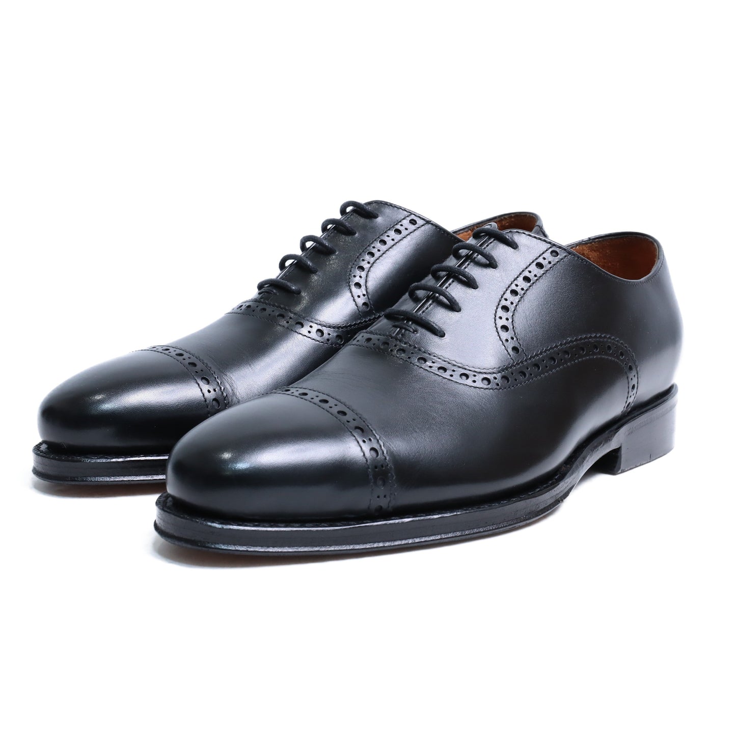 98409 / CALF / BLACK / LEATHER SOLE / UK5.0(23.5cm)