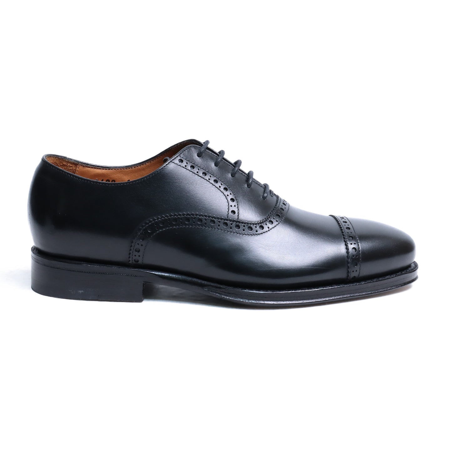 98409 / CALF / BLACK / LEATHER SOLE / UK5.0(23.5cm)
