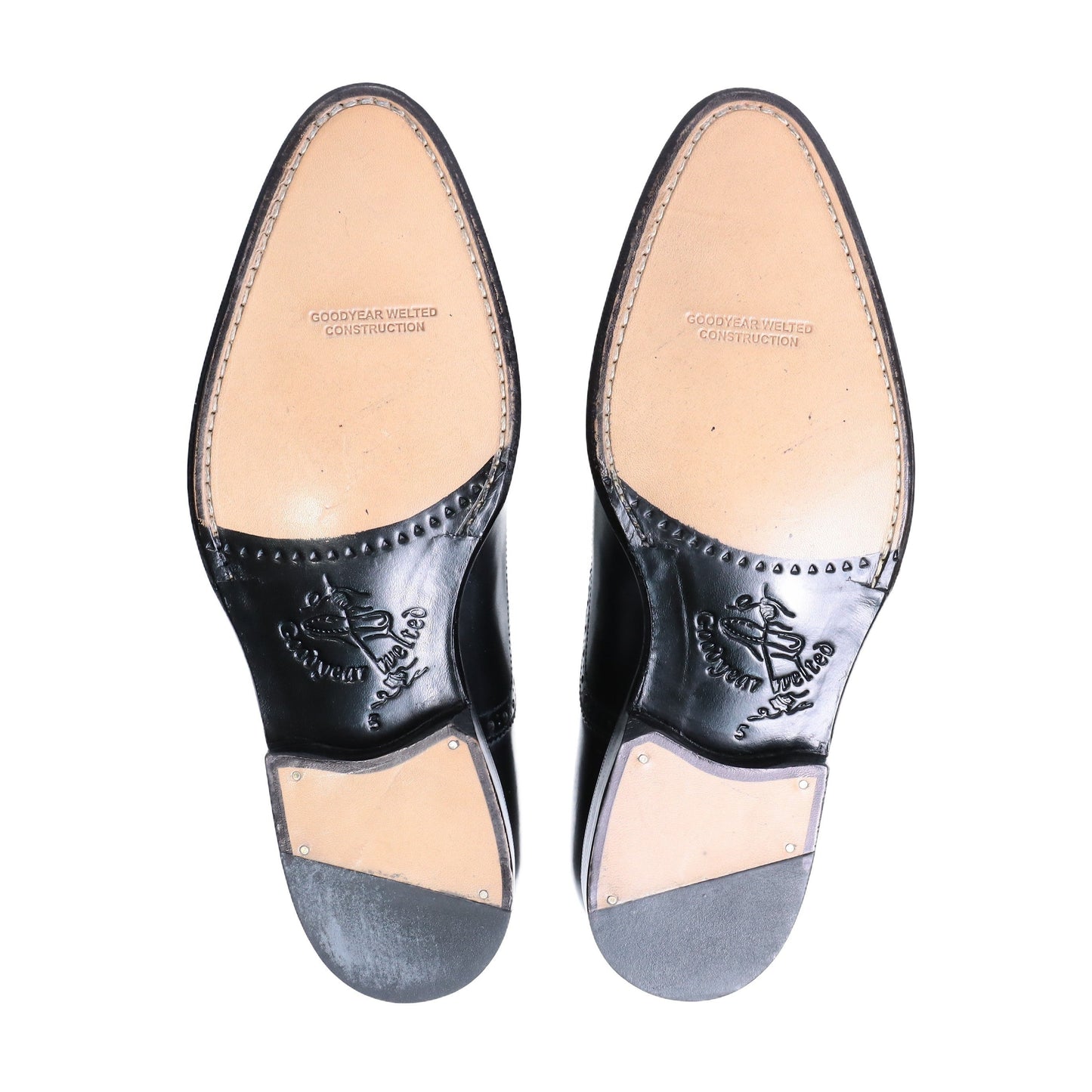98409 / CALF / BLACK / LEATHER SOLE / UK5.0(23.5cm)