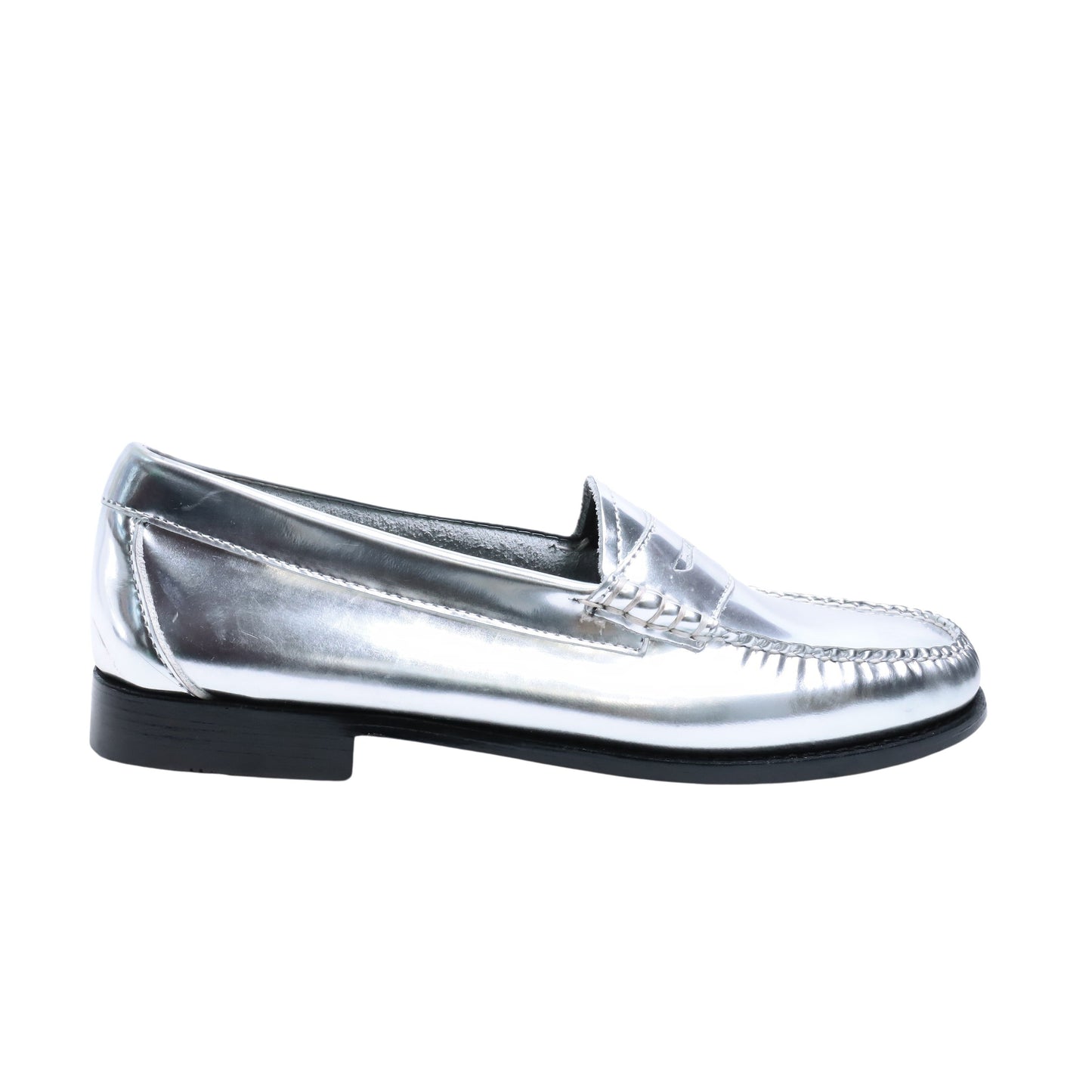 BA41010 / LTHR / SILVER / LEATHER SOLE / US8.0(25.5cm)