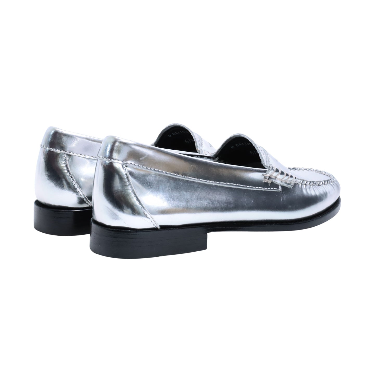 BA41010 / LTHR / SILVER / LEATHER SOLE / US8.0(25.5cm)