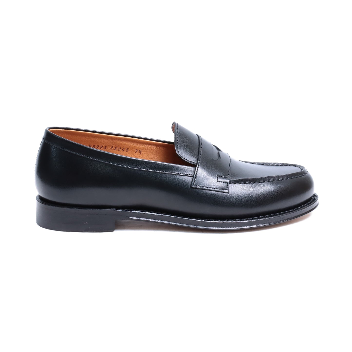 98998 / CALF / BLACK / LEATHER SOLE / UK7.5(26.5cm)