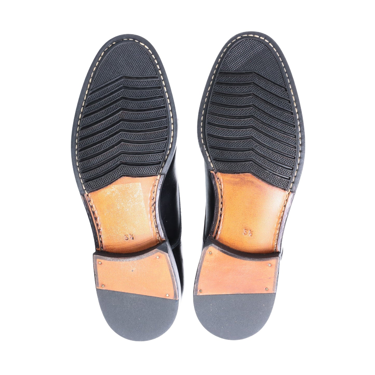 98928 / CALF / BLACK / HALF RUBBER SOLE / UK3.5(22.5cm)