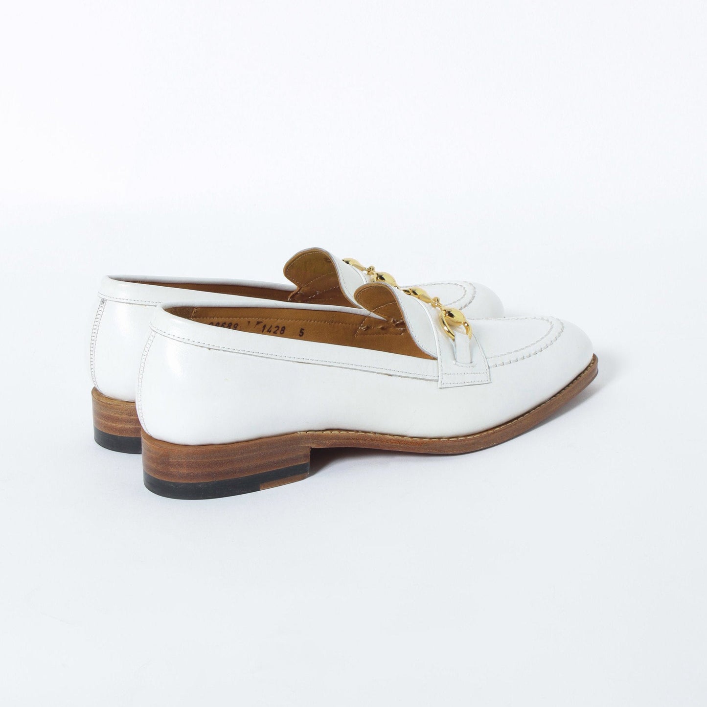 98689 / CALf / WHITE / LEATHERSOLE / UK5.0(24.0cm)