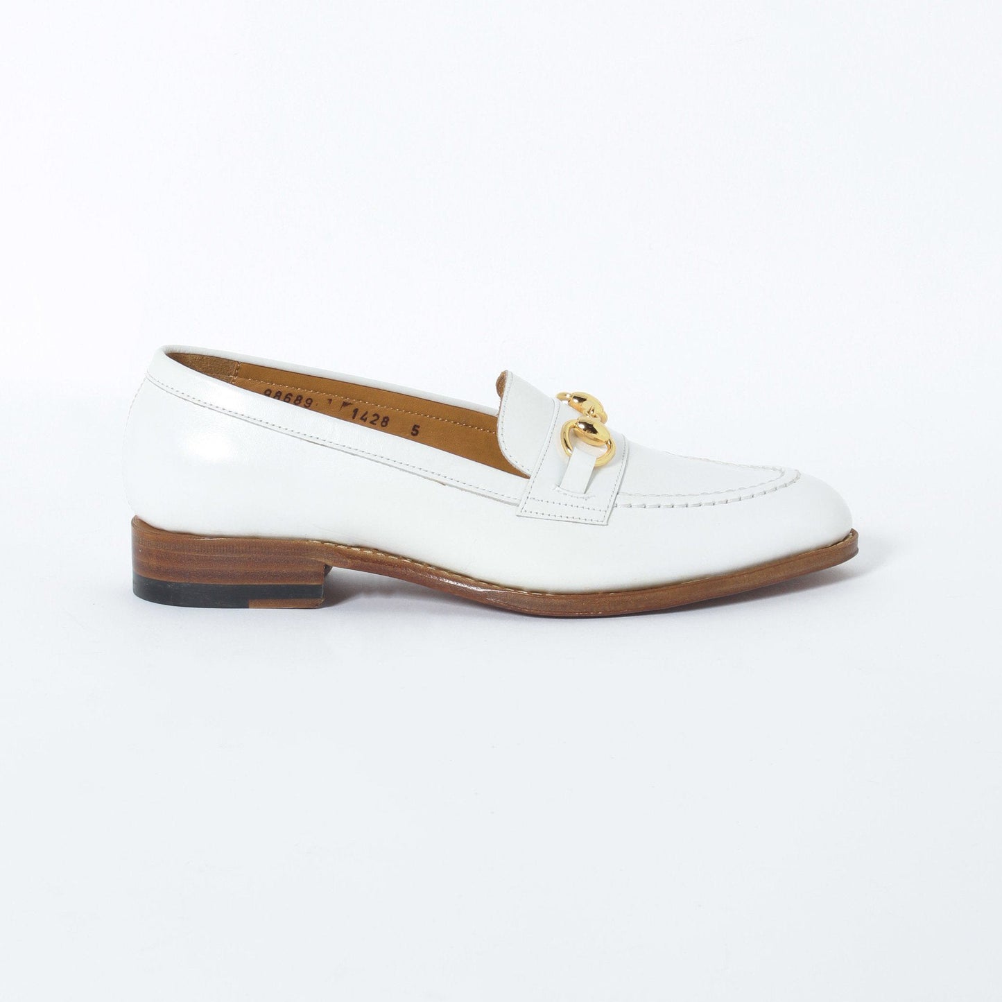 98689 / CALf / WHITE / LEATHERSOLE / UK5.0(24.0cm)