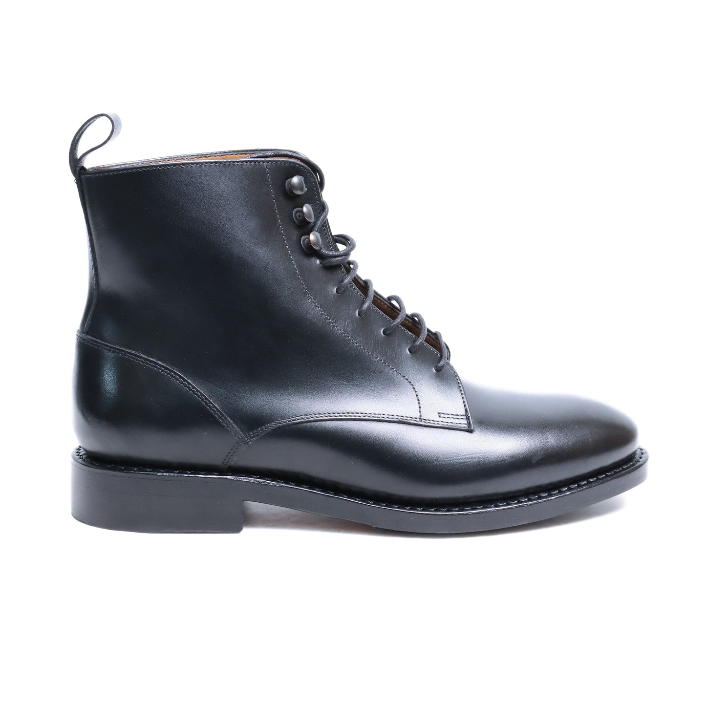 99007 / CALF / BLACK / HALF RUBBER SOLE / UK4.0(23.0cm)