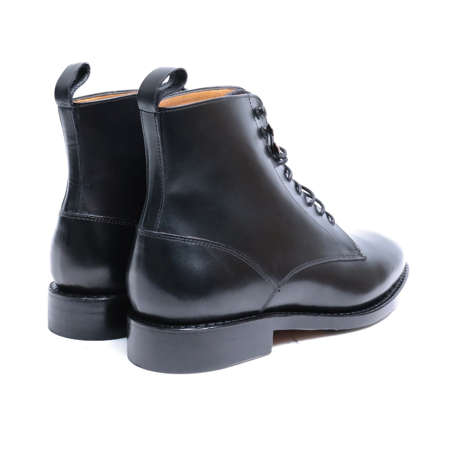 99007 / CALF / BLACK / HALF RUBBER SOLE / UK4.0(23.0cm)