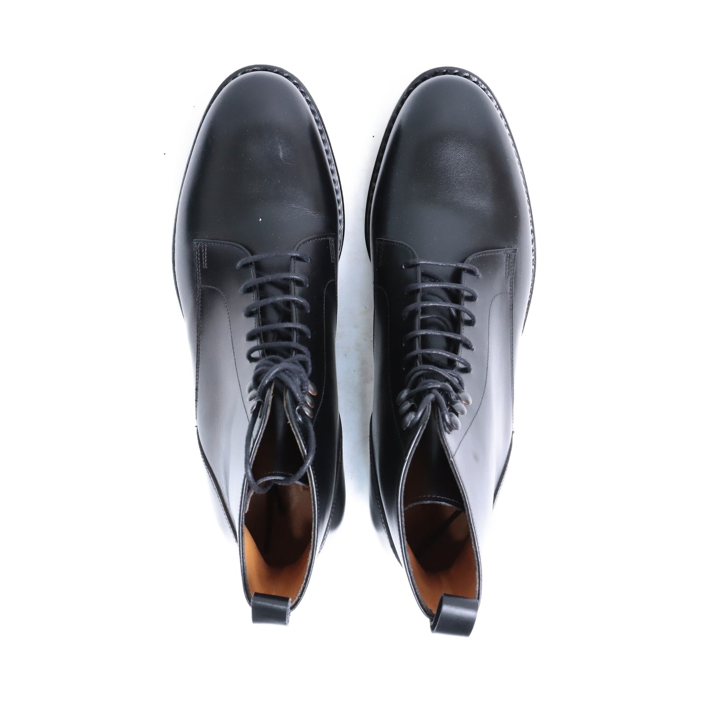 99007 / CALF / BLACK / HALF RUBBER SOLE / UK4.0(23.0cm)