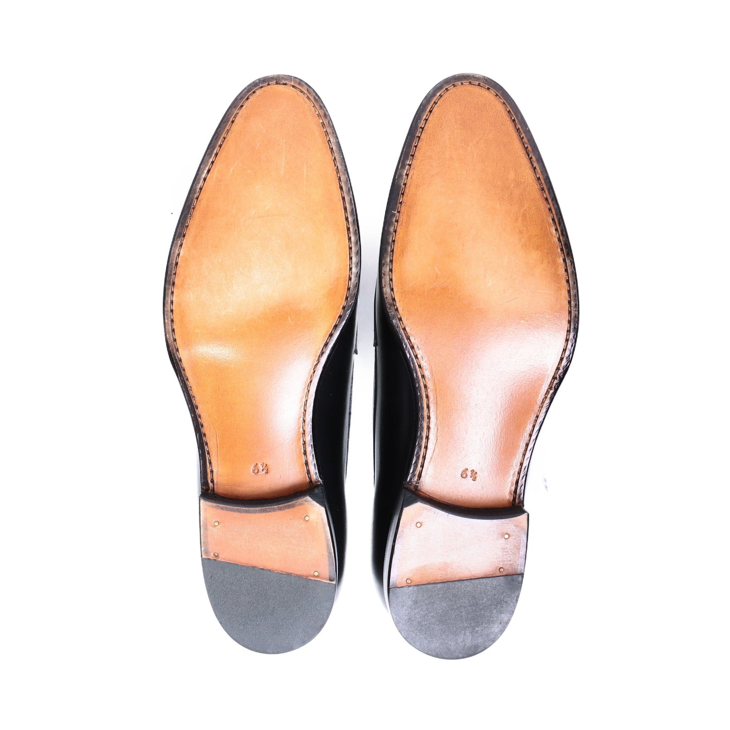 98689M / CALF / BLACK / LEATHER SOLE / UK6.5(25.5cm)