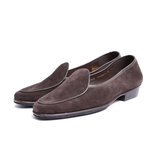 98908 / SUEDE / BROWN / HALF RUBBER SOLE / UK7.0(25.5cm)