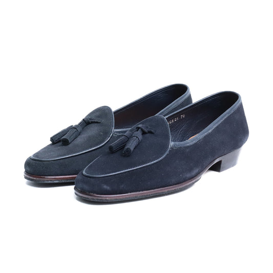 98917 / SUEDE / NAVY / HALF RUBBER SOLE / UK7.5(26.5cm)