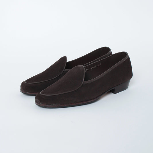 98908 / SUEDE / BROWN / HALF RUBBER SOLE / UK8.0(26.5cm)