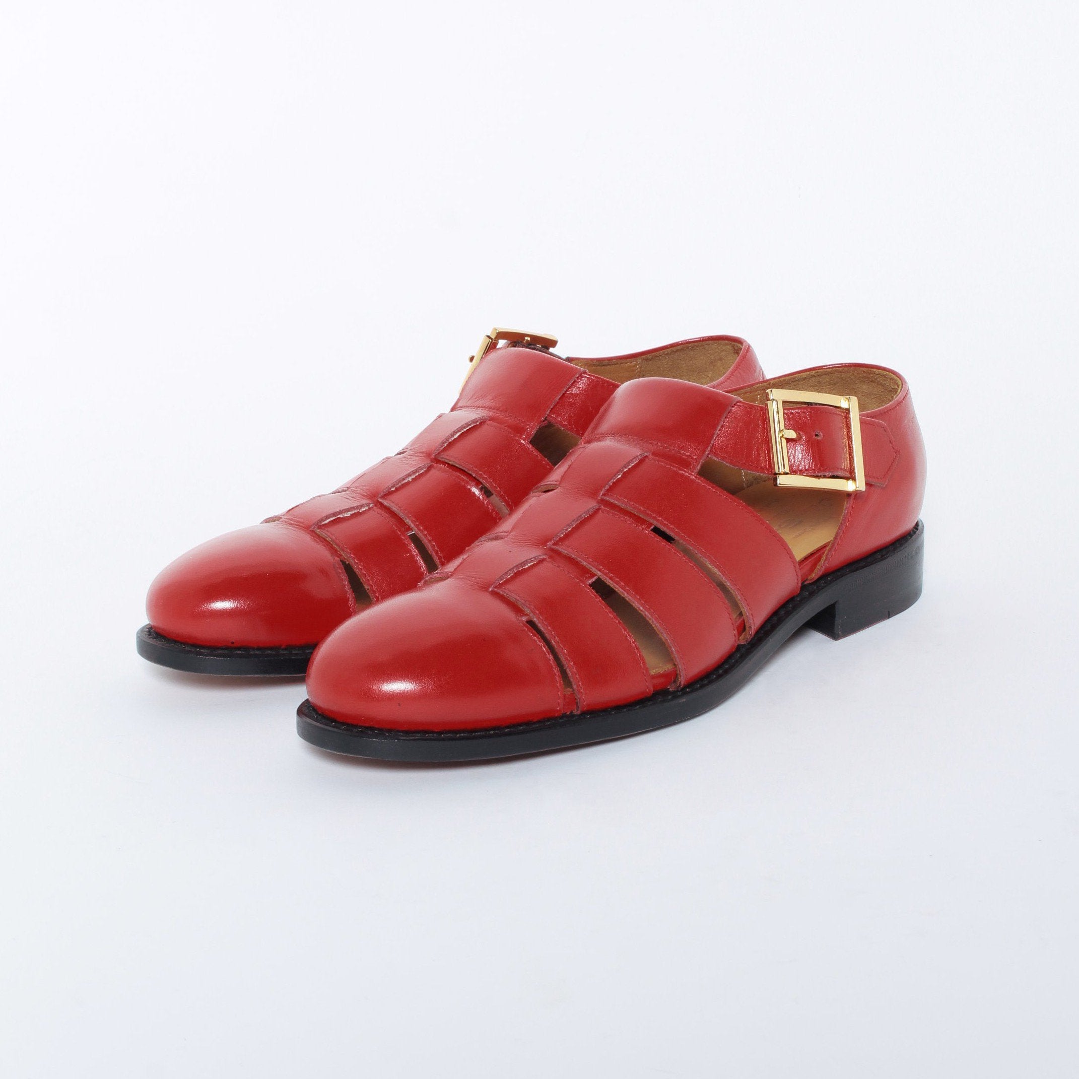 98850 | RED / CALF / LEATHERSOLE / UK5.0(24.0cm)｜ブランド公式リユース｜GMT ARCHIVES –  GMT ARCHIVES