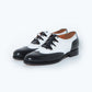 99042 / CALF / BLK/WHI / LEATHERSOLE / UK5.5(24.5cm)