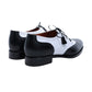 99042 / CALF / BLACK/WHITE / LEATHER SOLE / UK5.5(24.5cm)