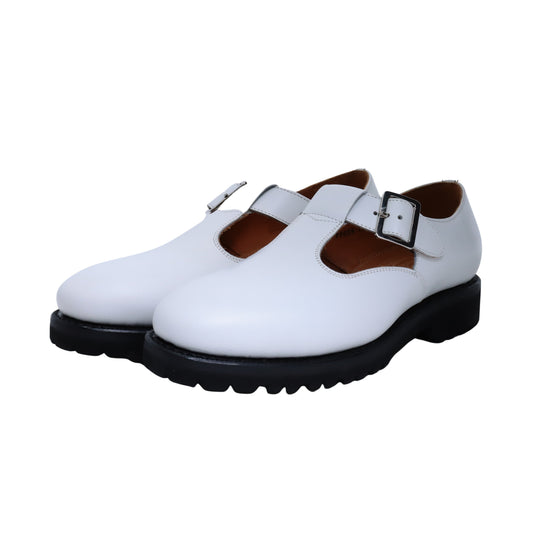 99025 / CALF / WHITE / VIBRAM SOLE / UK4.0(23.0cm)