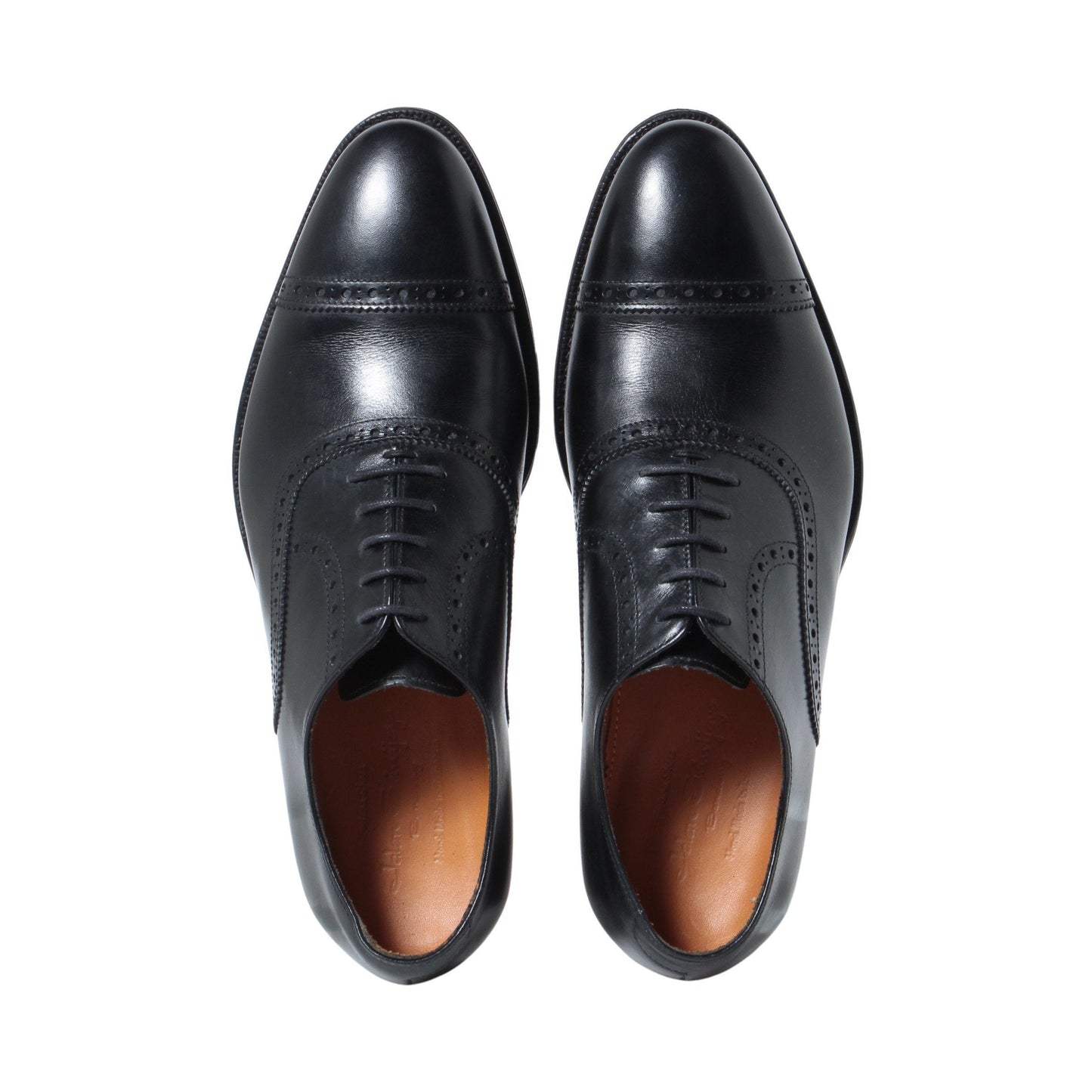 98409 / CALF / BLACK / LEATHER SOLE / UK6.5(25.0cm)