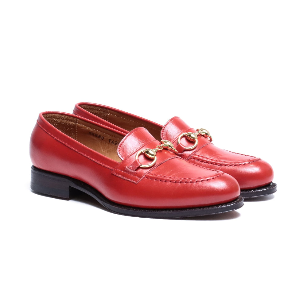 98689 / CALF / RED / LEATHER SOLE / 4(23.0cm)