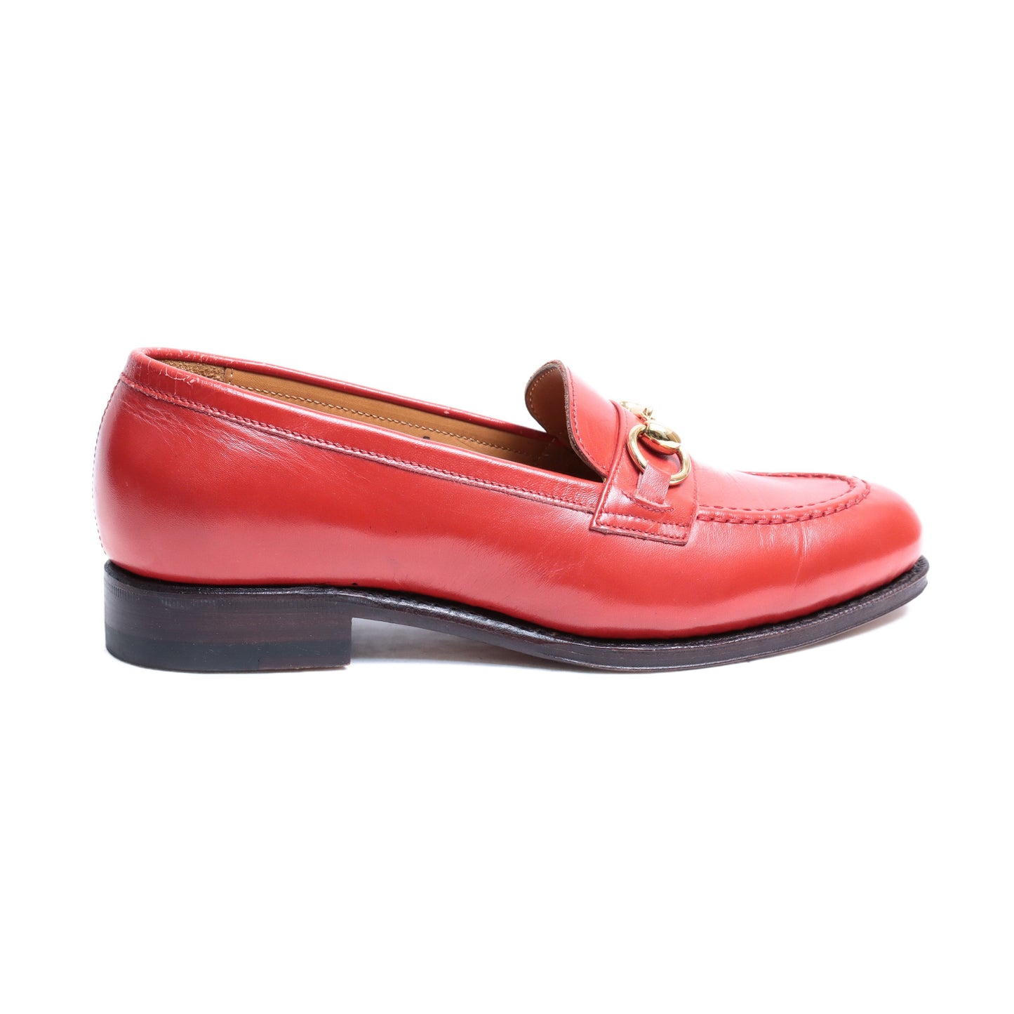98689 / CALF / RED / LEATHER SOLE / UK5.0(24.0cm)